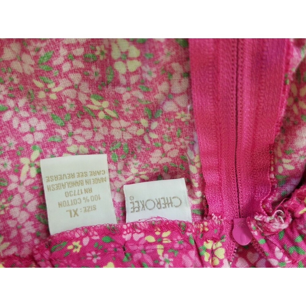 Cherokee Girl's XL Pink Summer Sun Dress Flowers - Picture 9 of 9